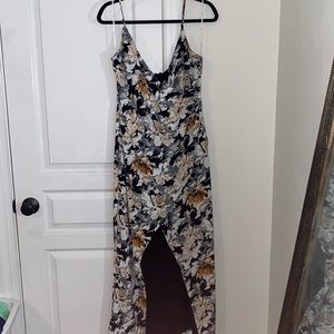 Lulus floral slit dress